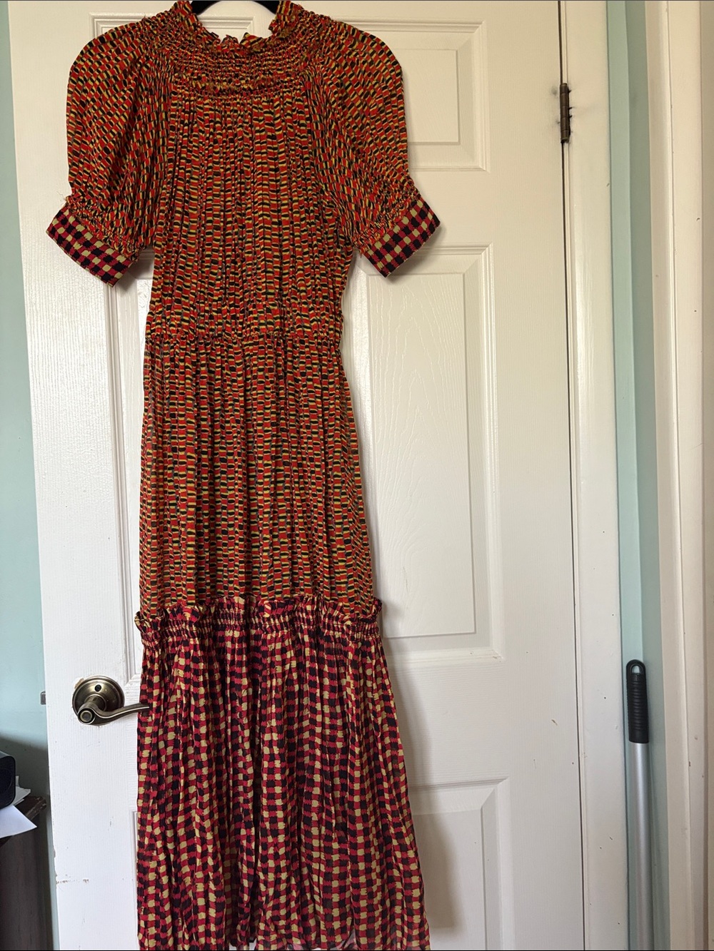 Proenza Schouler tiered printed silk-chiffon maxi dress